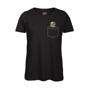 T-shirt-maglietta-donna-peepoclown-twitch-emote-cotone-organico-nero-boostit