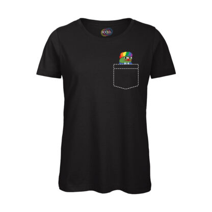 T-shirt-maglietta-donna-peepoclown-twitch-emote-cotone-organico-nero-boostit