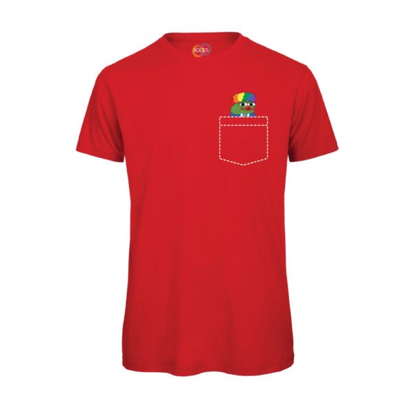 T-shirt-maglietta-uomo-peepoclown-twitch-emote-cotone-organico-rosso-boostit