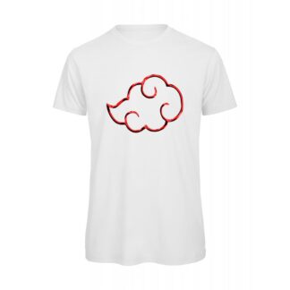 T-shirt-Akatsuki-cloud-uomo-naruto-anime-manga-cotone-organico-Boostit-bianco