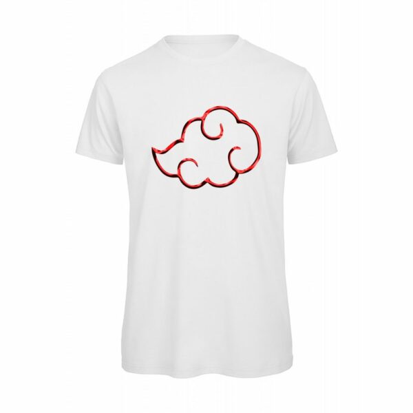T-shirt-Akatsuki-cloud-uomo-naruto-anime-manga-cotone-organico-Boostit-bianco