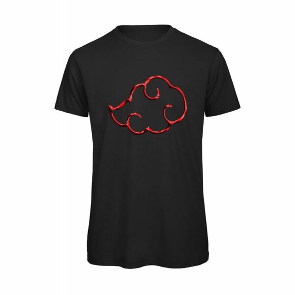 T-shirt-Akatsuki-cloud-uomo-naruto-anime-manga-cotone-organico-Boostit-nero