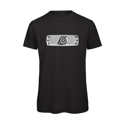 T-shirt-ninja-foglia-proud-cloud-uomo-naruto-anime-manga-cotone-organico-Boostit-nero
