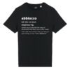 T-shirt-abbiocco-roman-says-cotone-biologico-nero