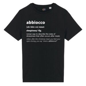 T-shirt-abbiocco-roman-says-cotone-biologico-nero