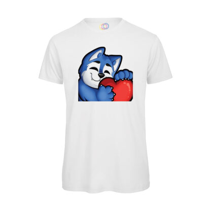 T-shirt-Pampero-emote-twitch-uomo-cotone-organico-Boostit-bianco