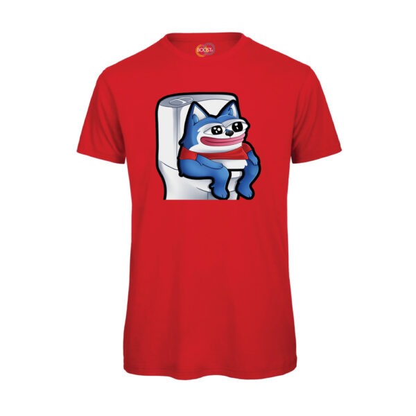 T-shirt-Pampero-emote-twitch-uomo-cotone-organico-Boostit-rosso