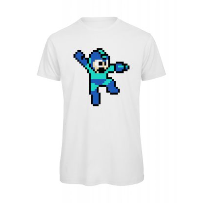 Maglia-Mega-Vintage-Man-8-bit-uomo-videogiochi-cotone-organico-qualità-bianco-boostit