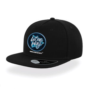 Cappello-snapback-Letmeplay-ecosostenibile-lato-nero-Boostit