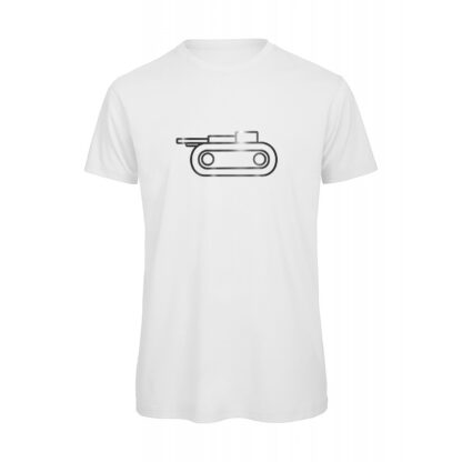 Maglia-Risiko-armata-Nera-uomo-cotone-organico-qualità-Bianco