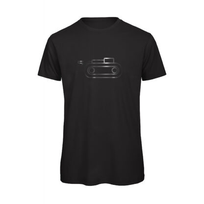 Maglia-Risiko-armata-Nera-uomo-cotone-organico-qualità-Nero