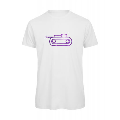 Maglia-Risiko-armata-Viola-uomo-cotone-organico-qualità-Bianco