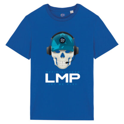 T-shirt-Letmeplay-team-unisex-cotone-biologico-100%-blu-Boostit