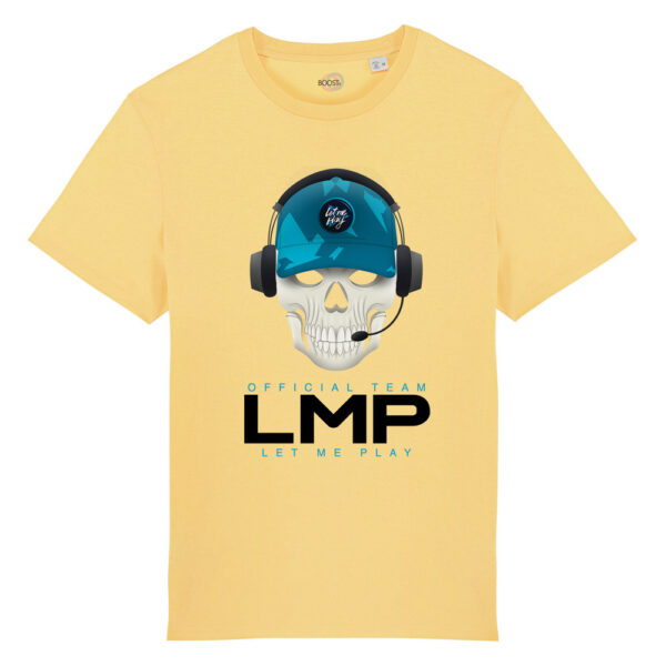 T-shirt-Letmeplay-team-unisex-cotone-biologico-100%-giallo-Boostit