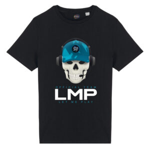 T-shirt-Letmeplay-team-unisex-cotone-biologico-100%-nero-Boostit