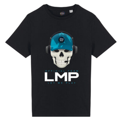 T-shirt-Letmeplay-team-unisex-cotone-biologico-100%-nero-Boostit