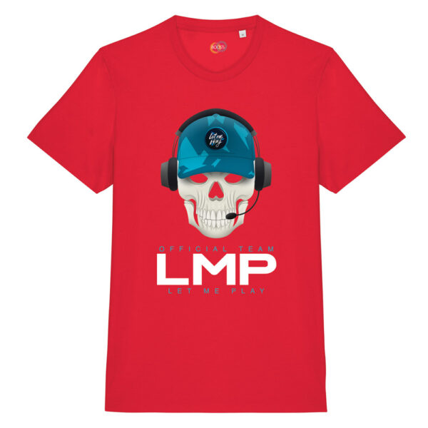 T-shirt-Letmeplay-team-unisex-cotone-biologico-100%-rosso-Boostit