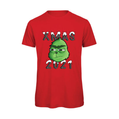 T-shirt-Boostit-Grinch-2021-xmas-cotone-organico-rossa