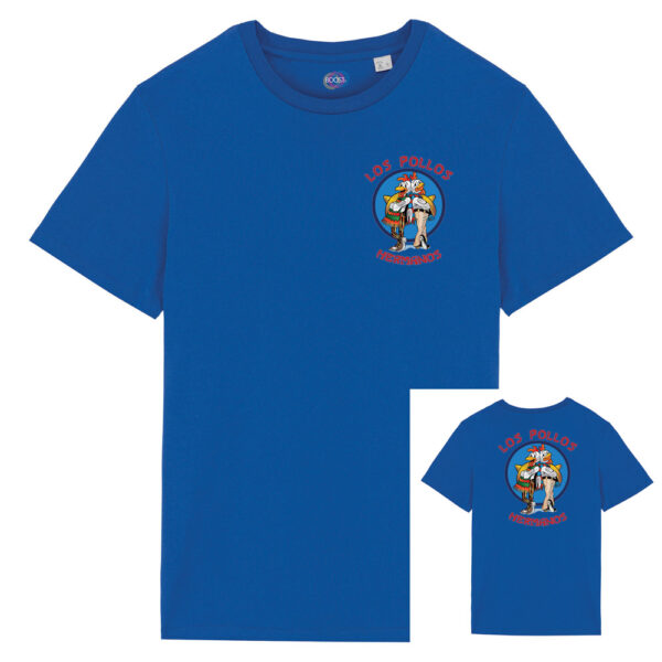 T-shirt-Los-Pollos-Hermanos-Logo-serie-breaking-bad-better-call-saul-boostit-unisex-ar-blu