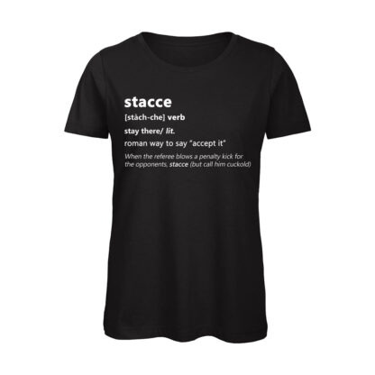 T-shirt donna nera Stacce