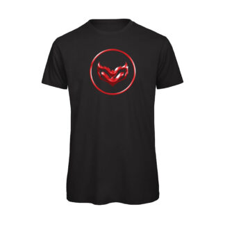 T-shirt-Strimi-Logo-Metallizzato-twitch-uomo-apex-videogiochi-cotone-organico-Boostit-nero