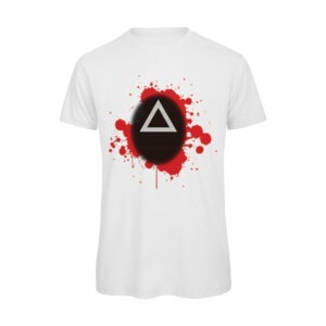 T-shirt-Boostit-Squid-Game-Maschera-Triangolo-bianco-uomo
