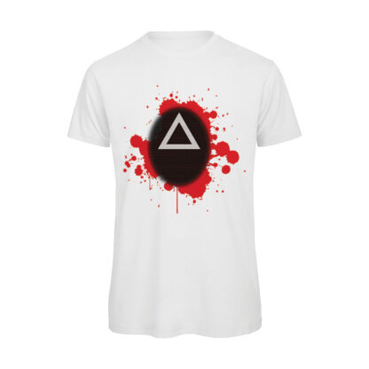 T-shirt-Boostit-Squid-Game-Maschera-Triangolo-bianco-uomo