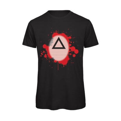 T-shirt-Boostit-Squid-Game-Maschera-Triangolo-nero-uomo