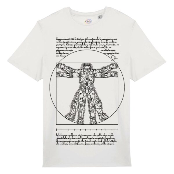 T-shirt-Vitruvian-Chief-cotone-biologico-bianco