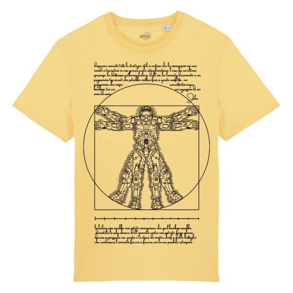 T-shirt-Vitruvian-Chief-cotone-biologico-giallo