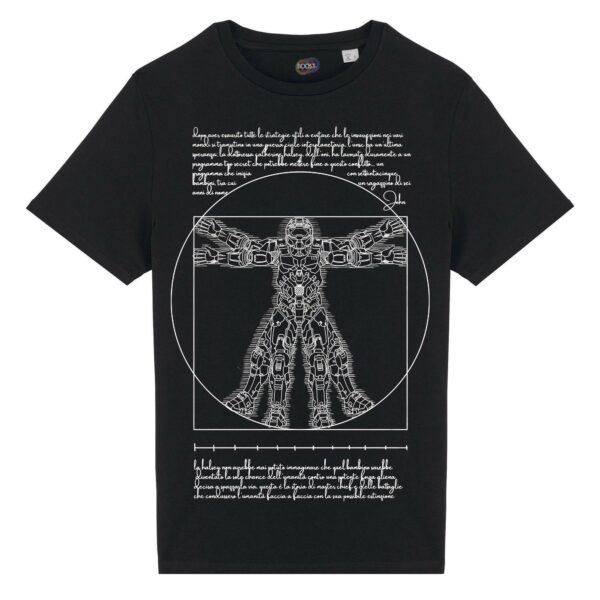 T-shirt-Vitruvian-Chief-cotone-biologico-nero