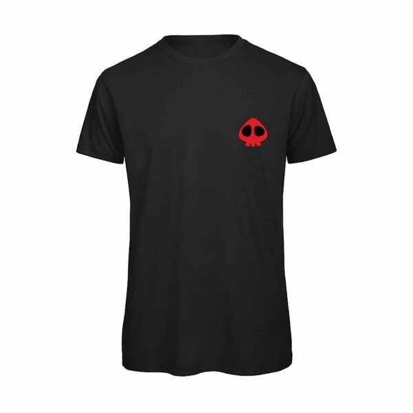 T-shirt-manga-yattaman-teschio-cotone-organico-uomo-nero-Boostit