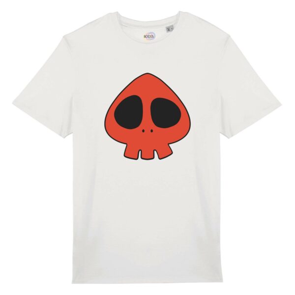 T-shirt-unisex-Yattaman-Anime-cotone-biologico-bianco