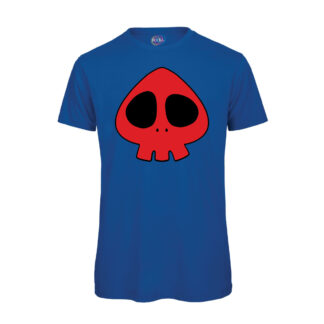 Maglia-Yattaman-Teschio-uomo-cotone-organico-qualità-Blu