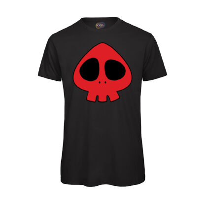 Maglia-Yattaman-Teschio-uomo-cotone-organico-qualità-Nero