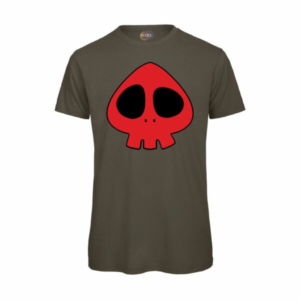 Maglia-Yattaman-Teschio-uomo-cotone-organico-qualità-Verde