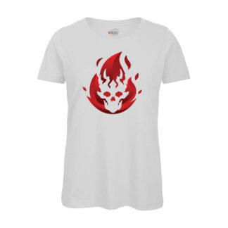 T-shirt-AndreStrong-Logo-twitch-donna-apex-videogiochi-cotone-organico-Boostit-bianco