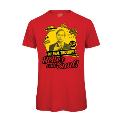 T-shirt-Better-Call-Saul-Breaking-Bad-Serie-TV-cotone-organico-uomo-rosso-Boostit