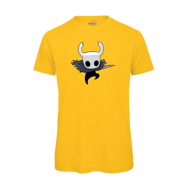 T-shirt-Uomo-Videogiochi-Hollow-K-Night-cotone-organico-boostit-Giallo