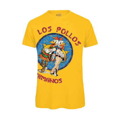 Maglietta-Los-Pollos-Hermanos-Breaking-Bad-Better-Call-Saul-serie-tv-effetto-rovinato-uomo-giallo-Boostit