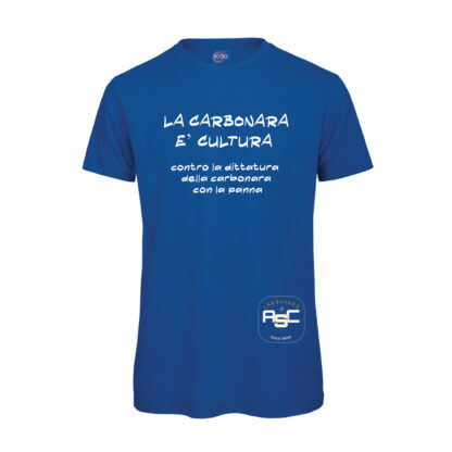 T-shirt-uomo-carbonara-cultura-BLU