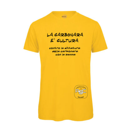 T-shirt-uomo-carbonara-cultura-GIALLO