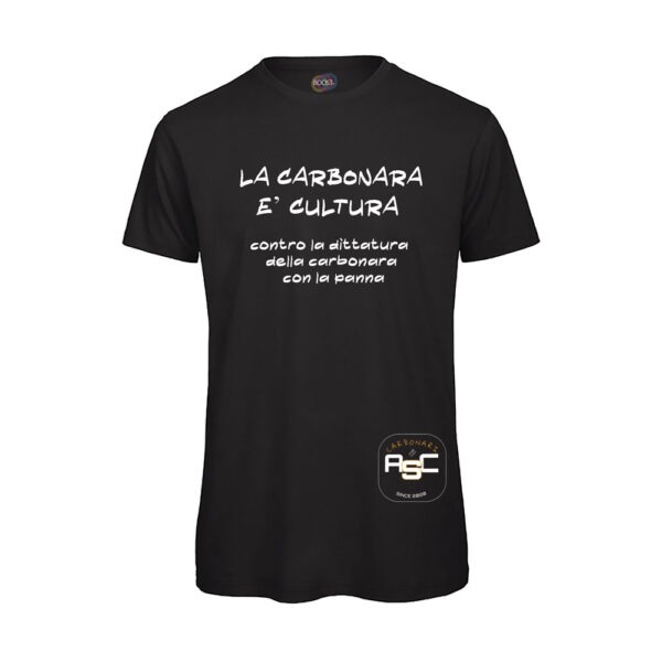 T-shirt-uomo-carbonara-cultura-NERO