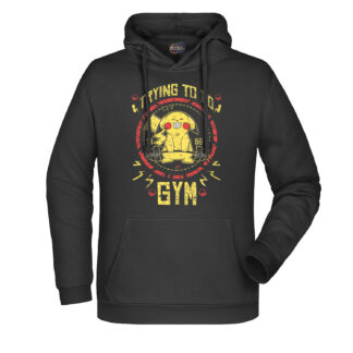 Felpa-funart-uomo-Trying-to-do-Gym-fronte-nero-felpata internamente-ottima-qualità-nero-Boostit