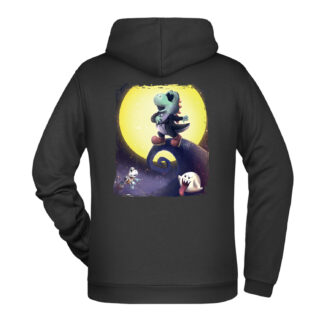 Felpa-funart-uomo-il-re-dei-boo-halloween-natale-cotone-organico-nero-retro-boostit