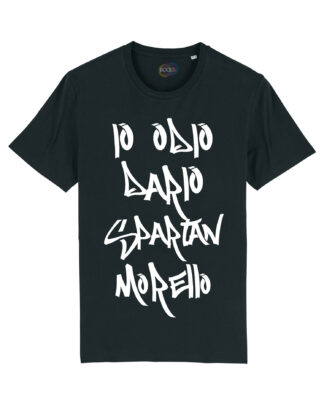 T-shirt-Io-Odio-Dario-Spartan-Morello-cotone-biologico-100%-nero-fronte-Boostit