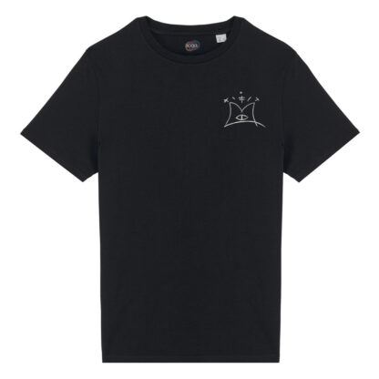 T-shirt-fanart-unisex-Ready-for-Ritual-videogames-cotone-biologico-nero-fronte-boostit
