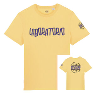 T-shirt Franchino Laboratorio Special Edition-cotone-biologico-giallo-unisex-boostit