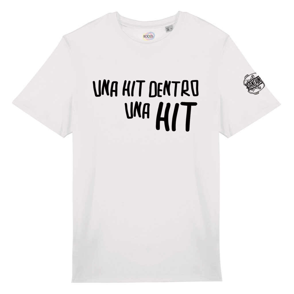 T-shirt-Hit-Franchino-er-criminale-cotone-biologico-bianco-unisex-boostit