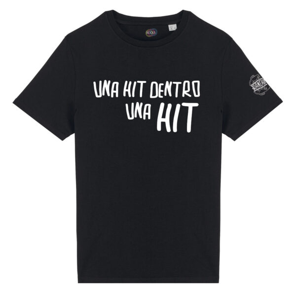 T-shirt-Hit-Franchino-er-criminale-cotone-biologico-nero-unisex-boostit